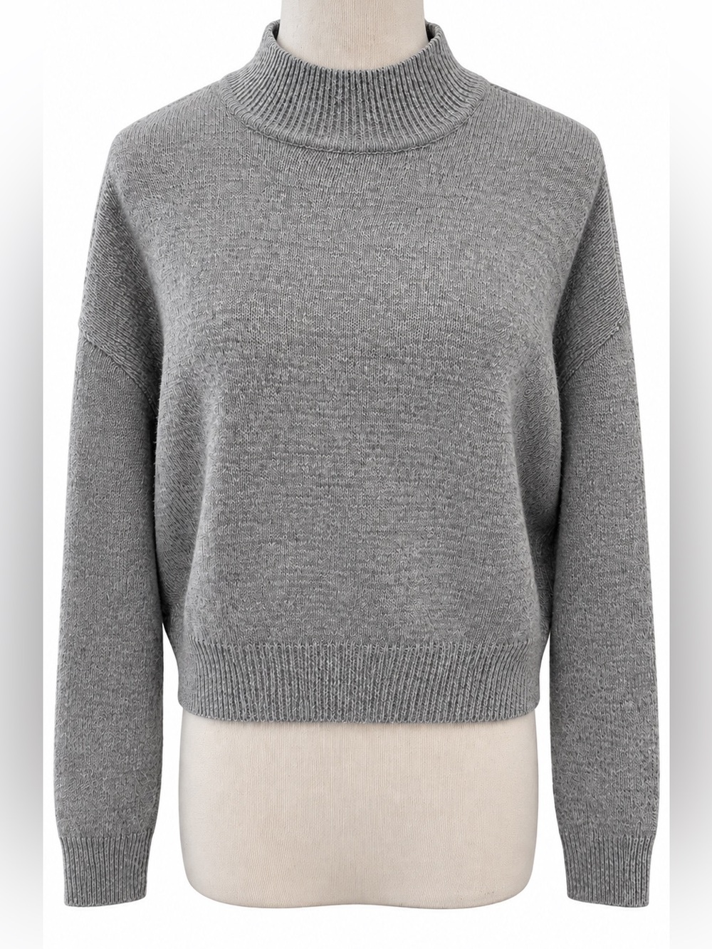 H&M Divided Gray Cowl Neck Sweater Small